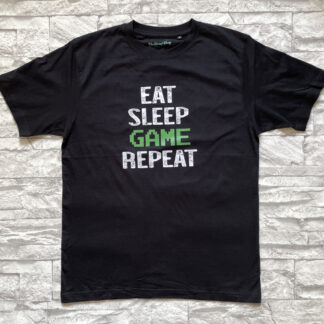 Eat Sleep Game Repeat Gamer T-shirt