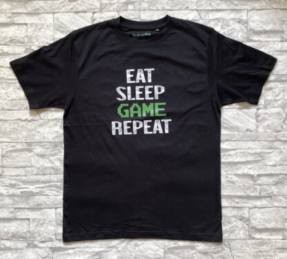 Eat Sleep Game Repeat Gamer T-shirt