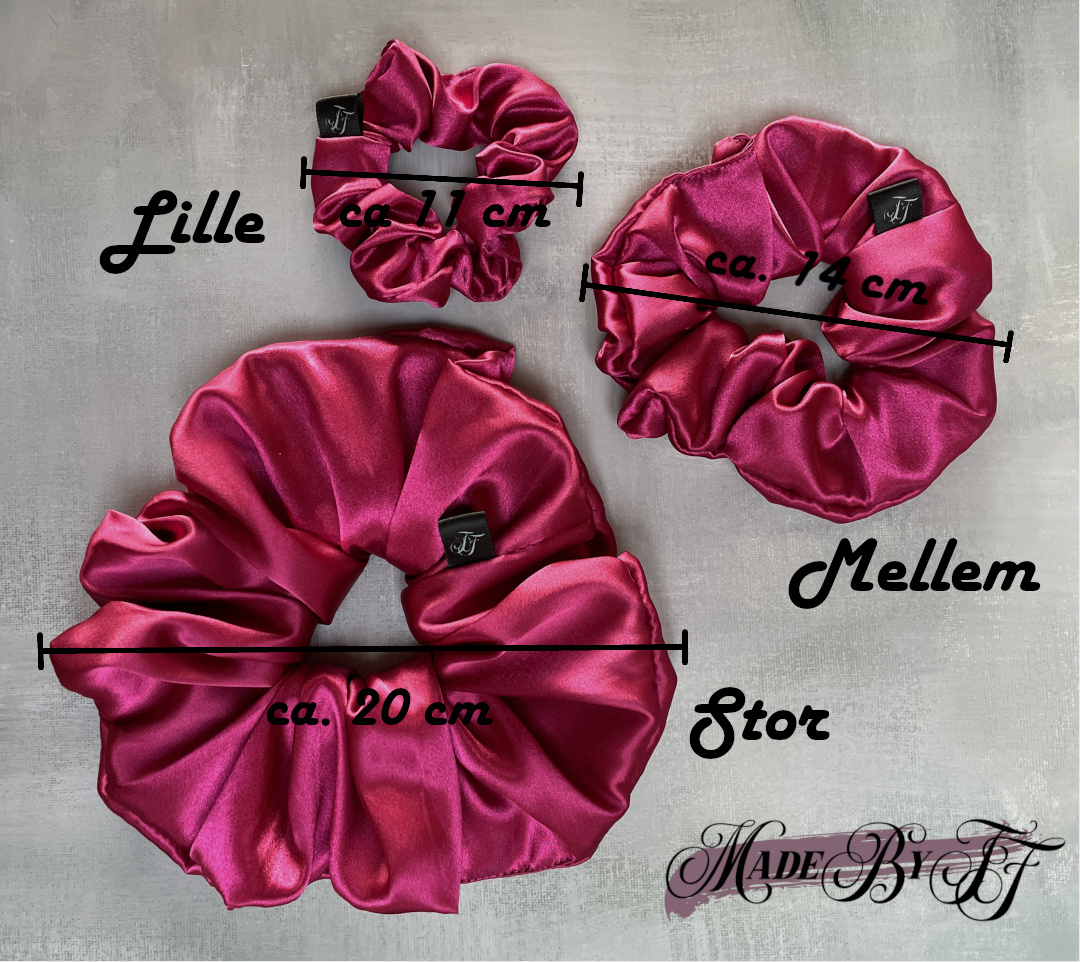 TF Scrunchies størrelser