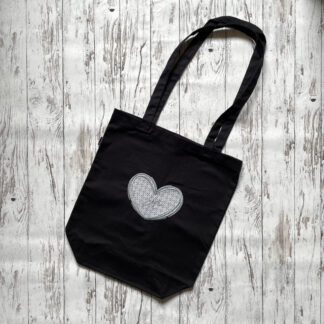 Tote bag med hjerte