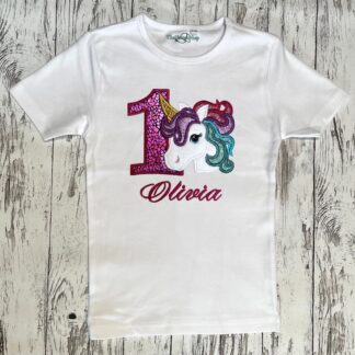 Fødsesldags T-shirt med unicorn