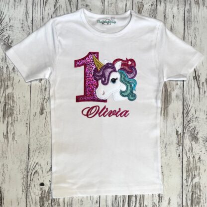 Fødsesldags T-shirt med unicorn